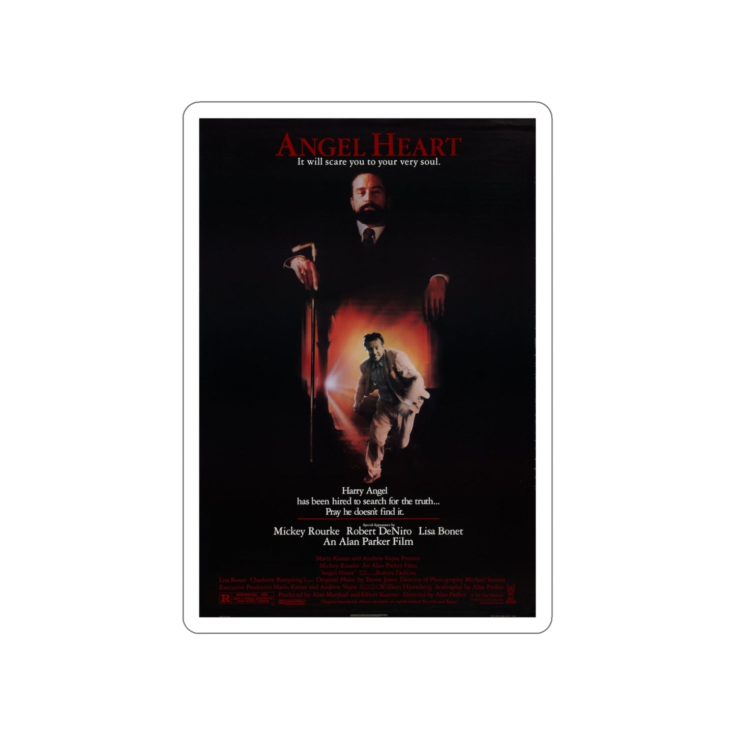 ANGEL HEART 1987 Movie Poster STICKER Vinyl Die-Cut Decal-4 Inch-The Sticker Space