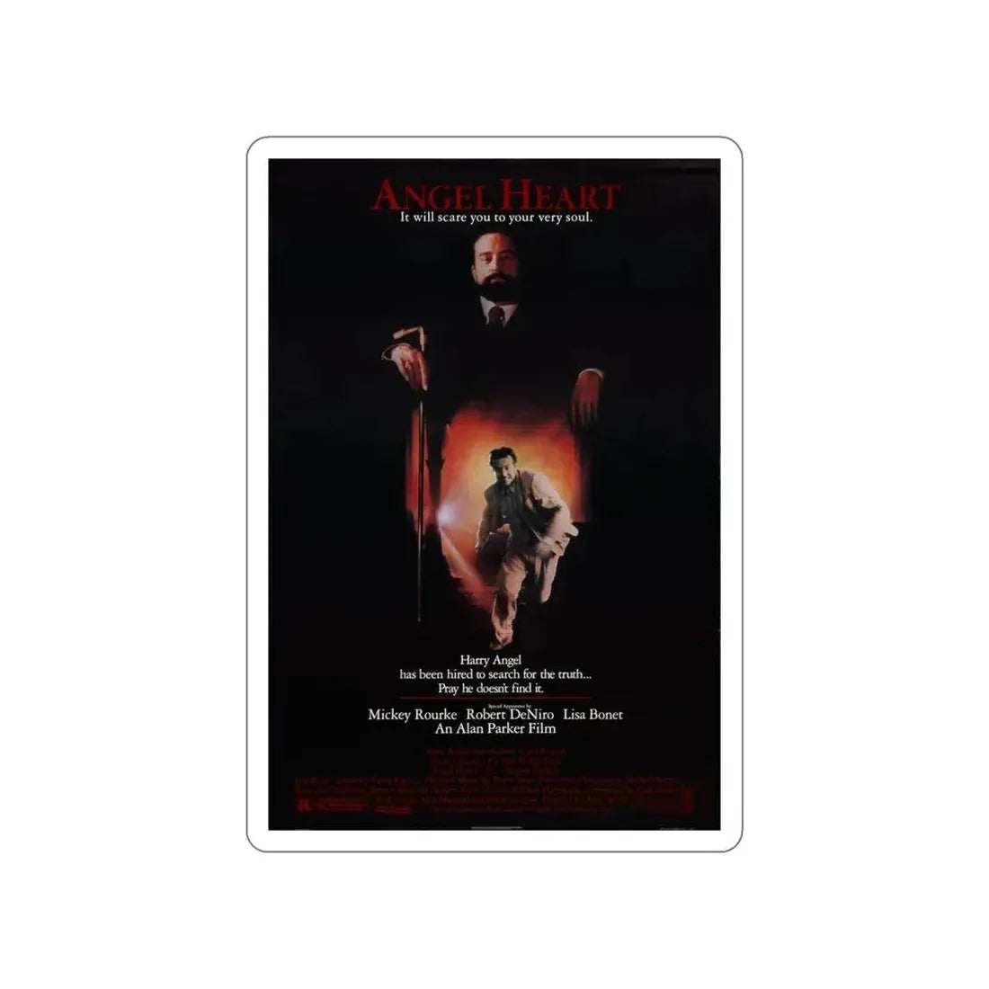 ANGEL HEART 1987 Movie Poster STICKER Vinyl Die-Cut Decal 5 Inch - The Sticker Space