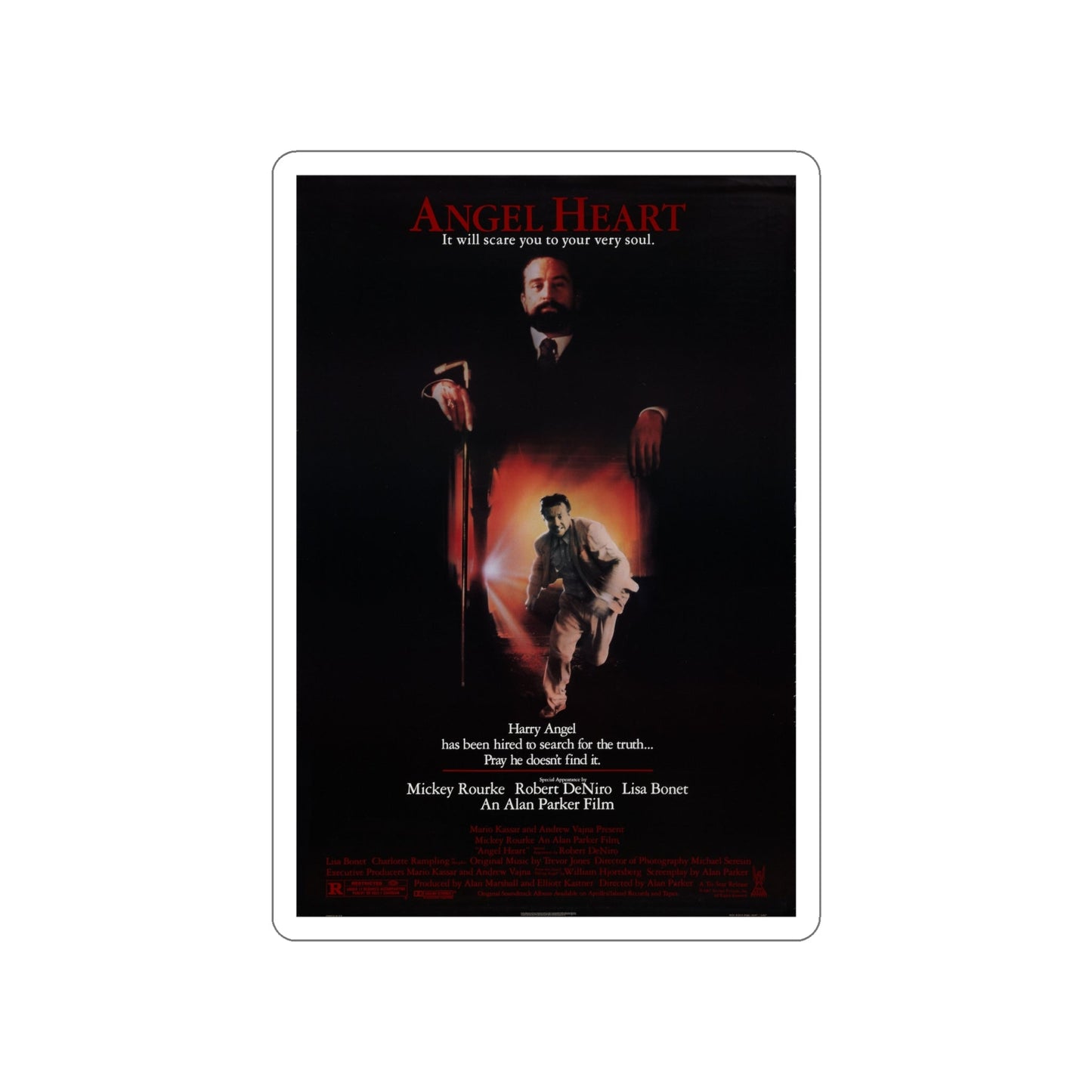 ANGEL HEART 1987 Movie Poster STICKER Vinyl Die-Cut Decal-6 Inch-The Sticker Space