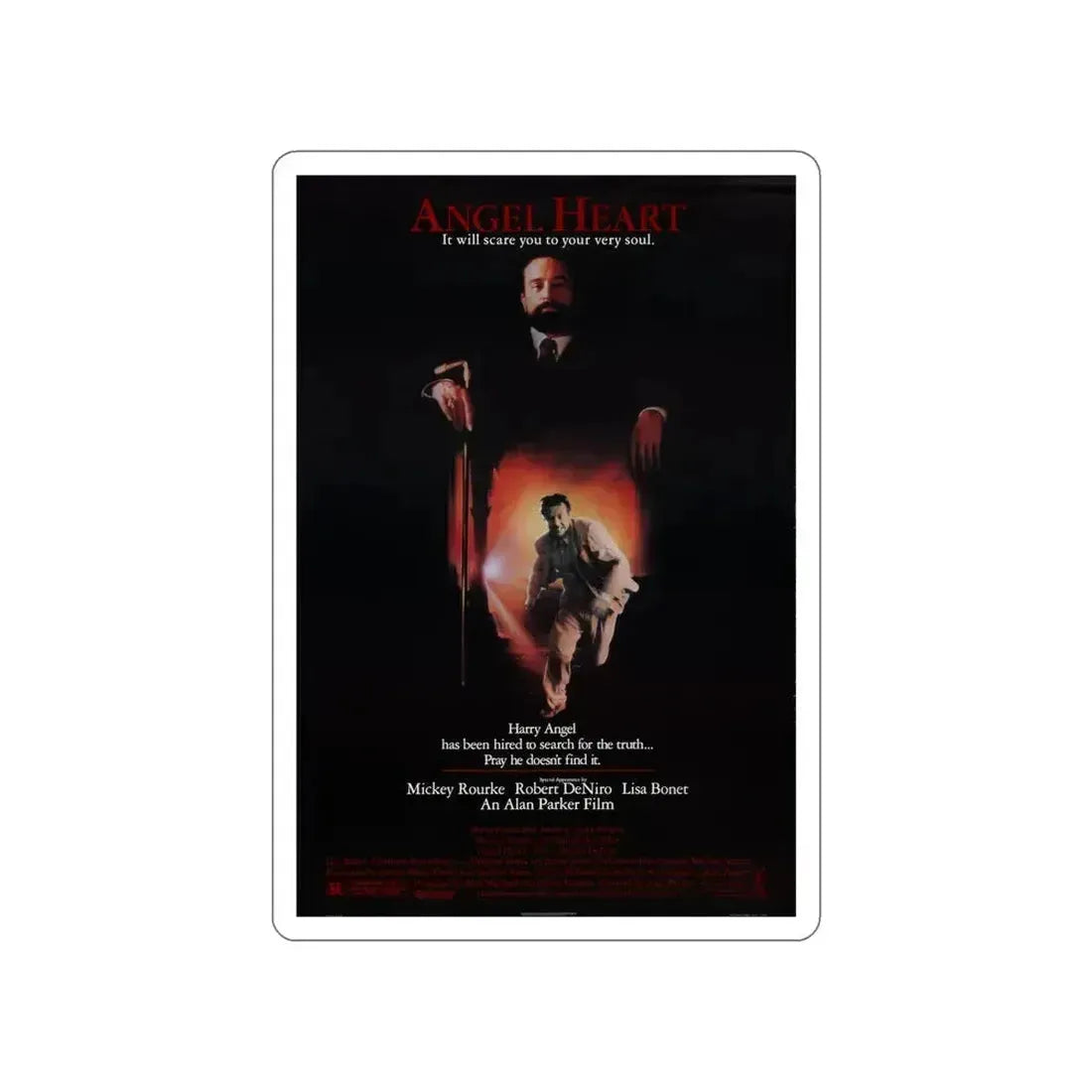 ANGEL HEART 1987 Movie Poster STICKER Vinyl Die-Cut Decal 6 Inch - The Sticker Space