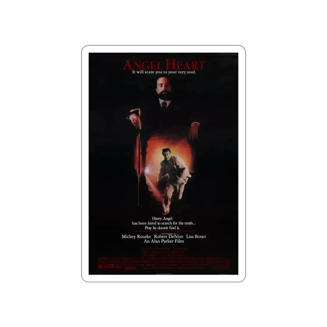 ANGEL HEART 1987 Movie Poster STICKER Vinyl Die-Cut Decal - The Sticker Space