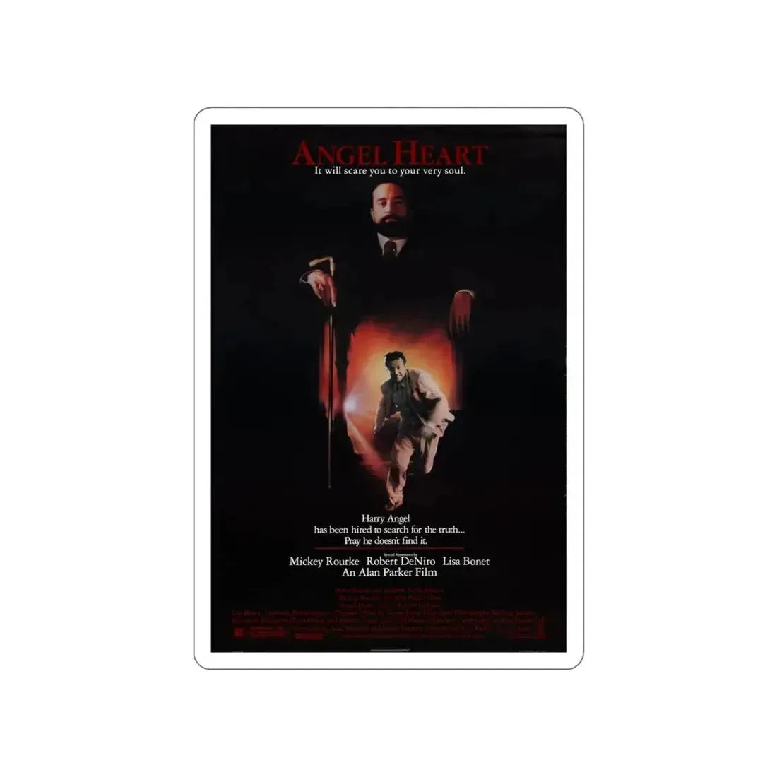 ANGEL HEART 1987 Movie Poster STICKER Vinyl Die-Cut Decal - The Sticker Space
