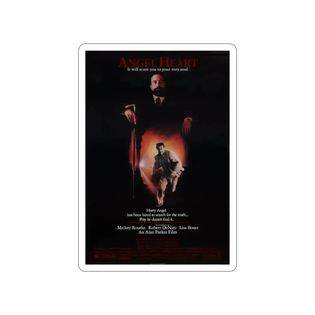 ANGEL HEART 1987 Movie Poster STICKER Vinyl Die-Cut Decal - The Sticker Space