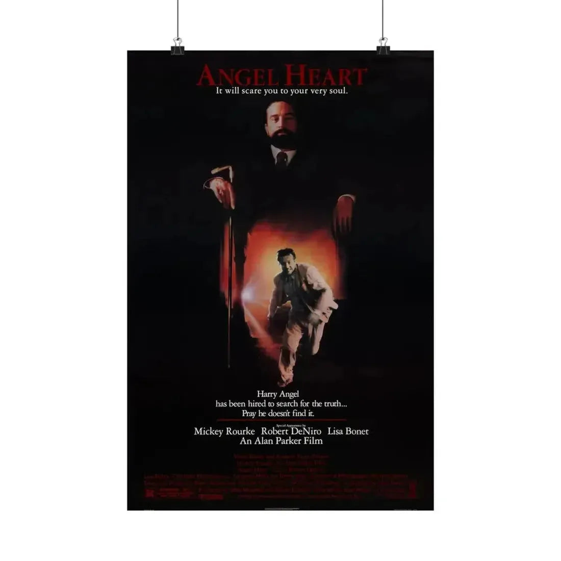 ANGEL HEART 1987 - Paper Movie Poster - The Sticker Space