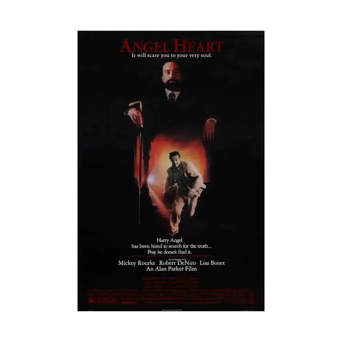 ANGEL HEART 1987 - Paper Movie Poster - The Sticker Space