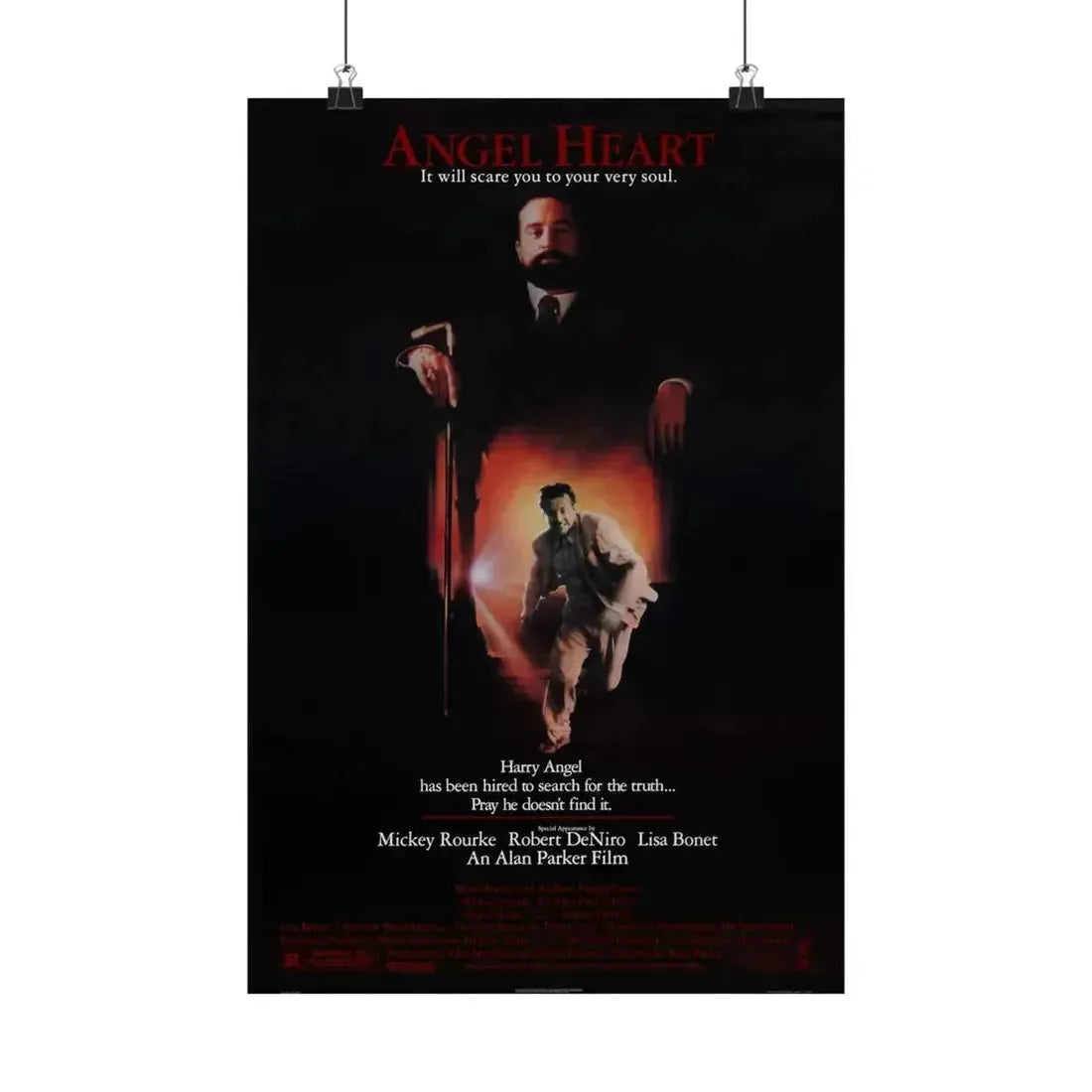 ANGEL HEART 1987 - Paper Movie Poster - The Sticker Space