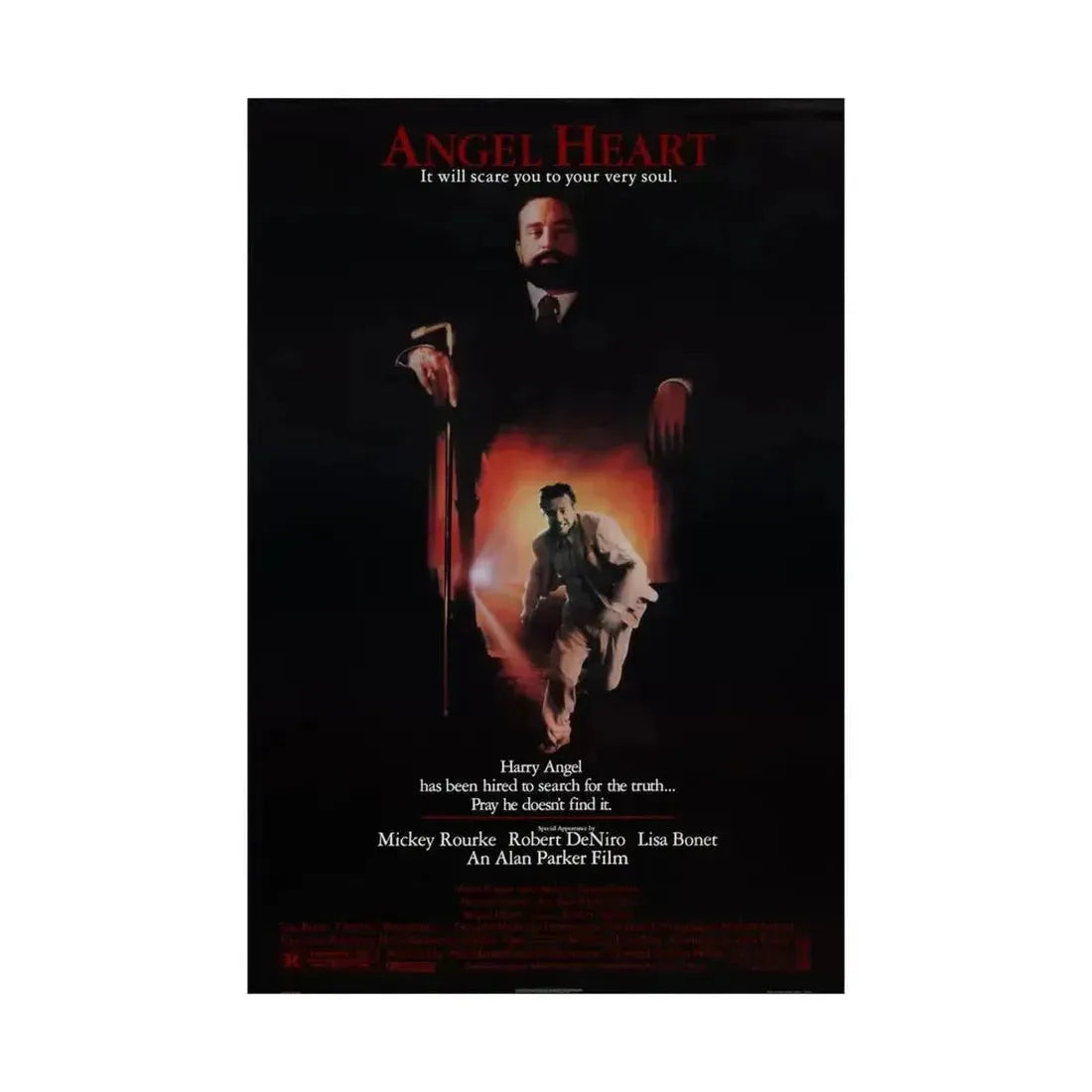 ANGEL HEART 1987 - Paper Movie Poster - The Sticker Space