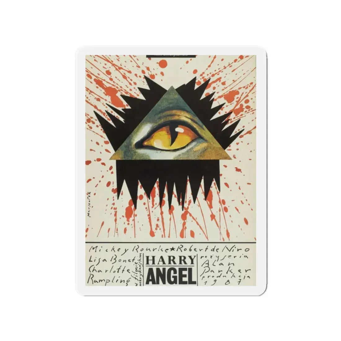 ANGEL HEART (POLISH) 1987 Movie Poster - Refrigerator Magnet 2 Inch - The Sticker Space