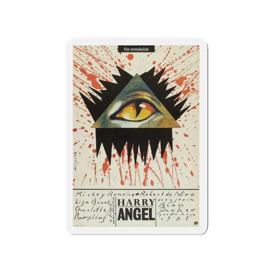 ANGEL HEART (POLISH) 1987 Movie Poster - Refrigerator Magnet 4 Inch - The Sticker Space