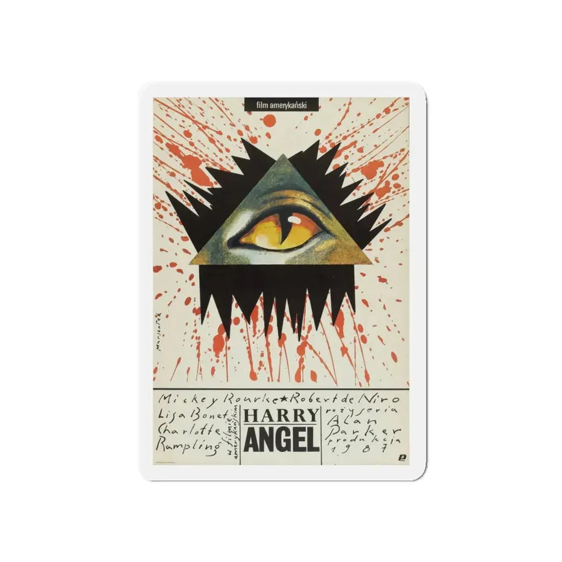 ANGEL HEART (POLISH) 1987 Movie Poster - Refrigerator Magnet 5 Inch - The Sticker Space