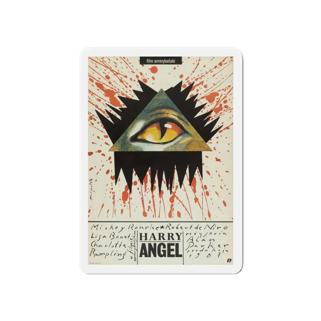 ANGEL HEART (POLISH) 1987 Movie Poster - Refrigerator Magnet 6 Inch - The Sticker Space