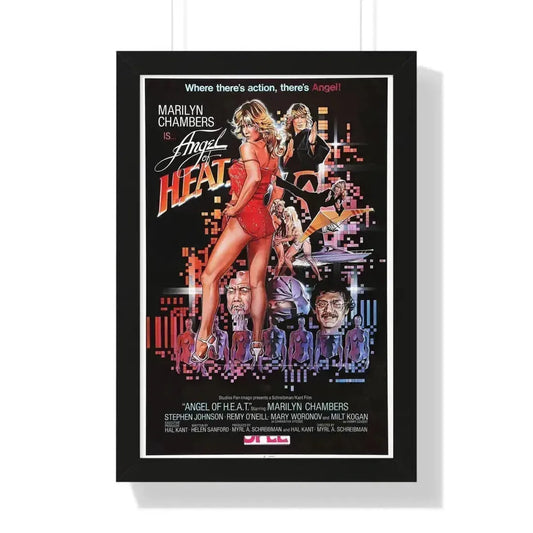 ANGEL OF HEAT 1983 - Framed Movie Poster 16″ x 24″ Black - The Sticker Space