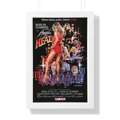 ANGEL OF HEAT 1983 - Framed Movie Poster 16″ x 24″ White - The Sticker Space