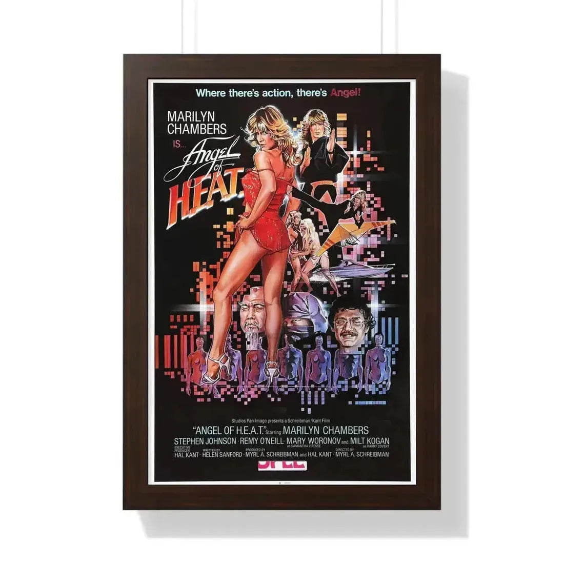 ANGEL OF HEAT 1983 - Framed Movie Poster - The Sticker Space