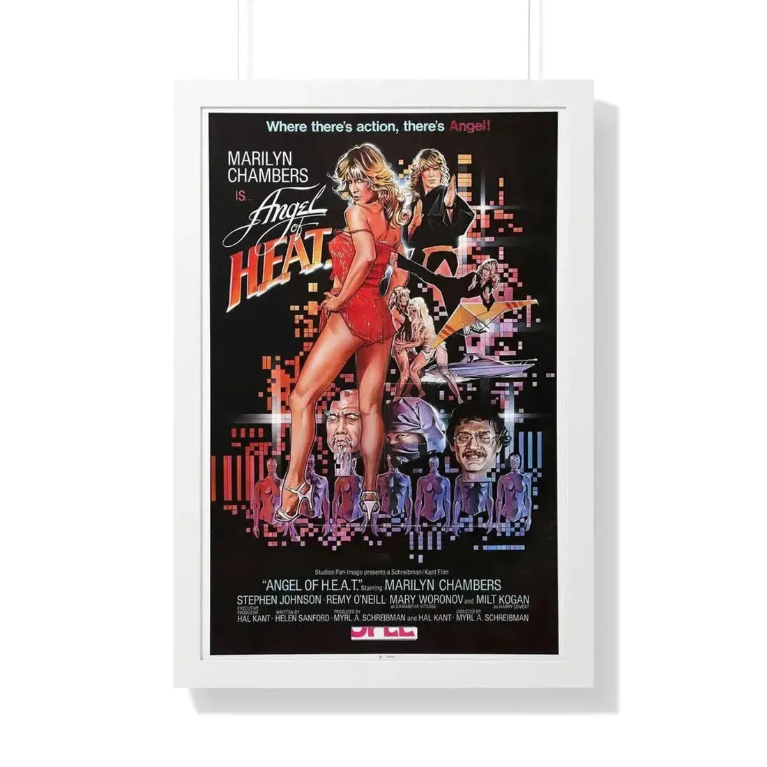 ANGEL OF HEAT 1983 - Framed Movie Poster - The Sticker Space