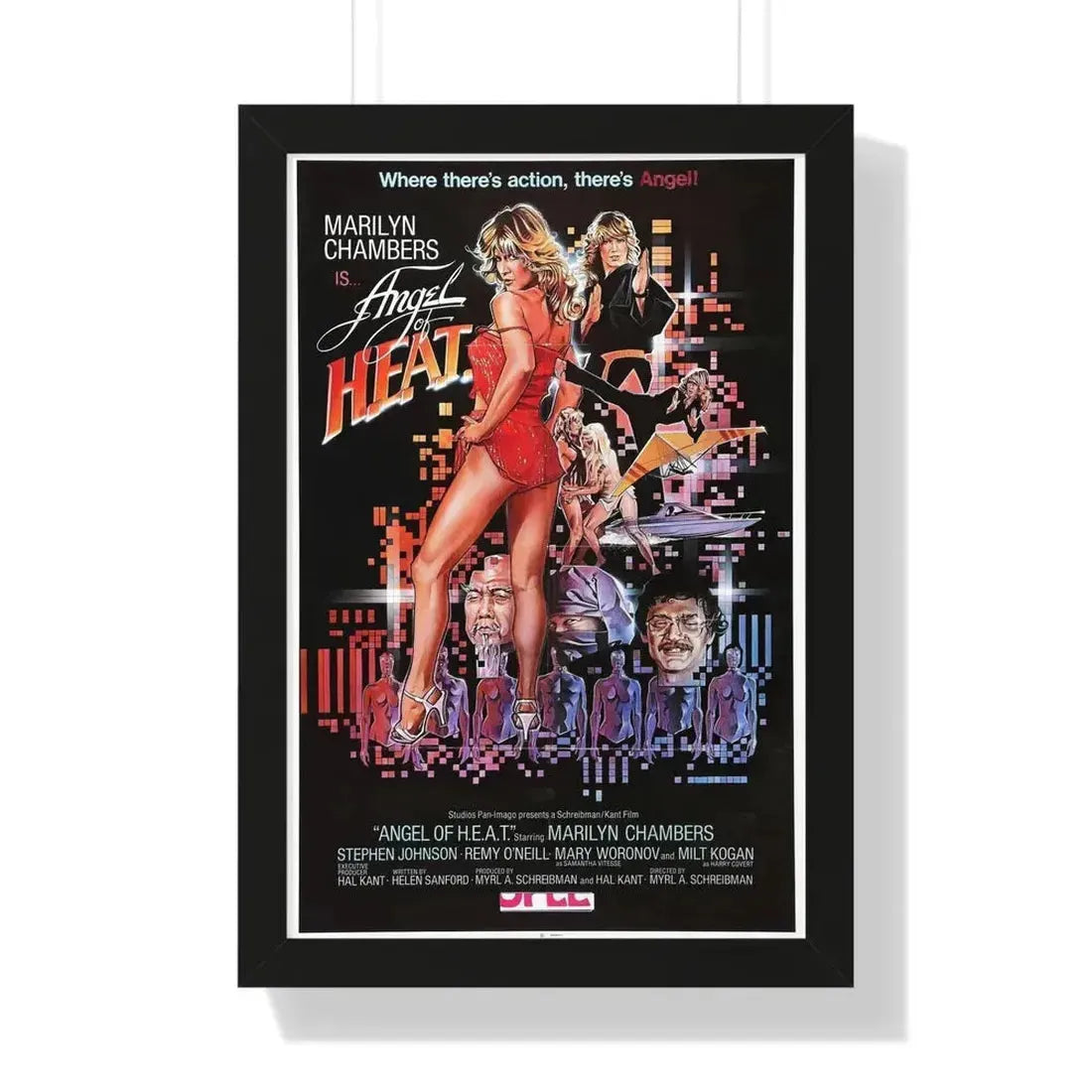 ANGEL OF HEAT 1983 - Framed Movie Poster - The Sticker Space