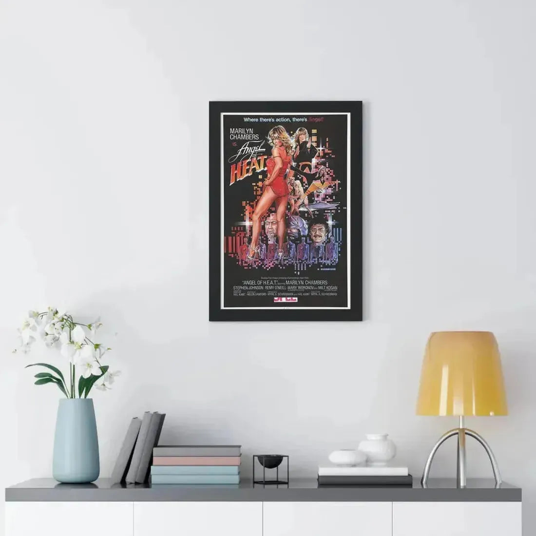 ANGEL OF HEAT 1983 - Framed Movie Poster - The Sticker Space
