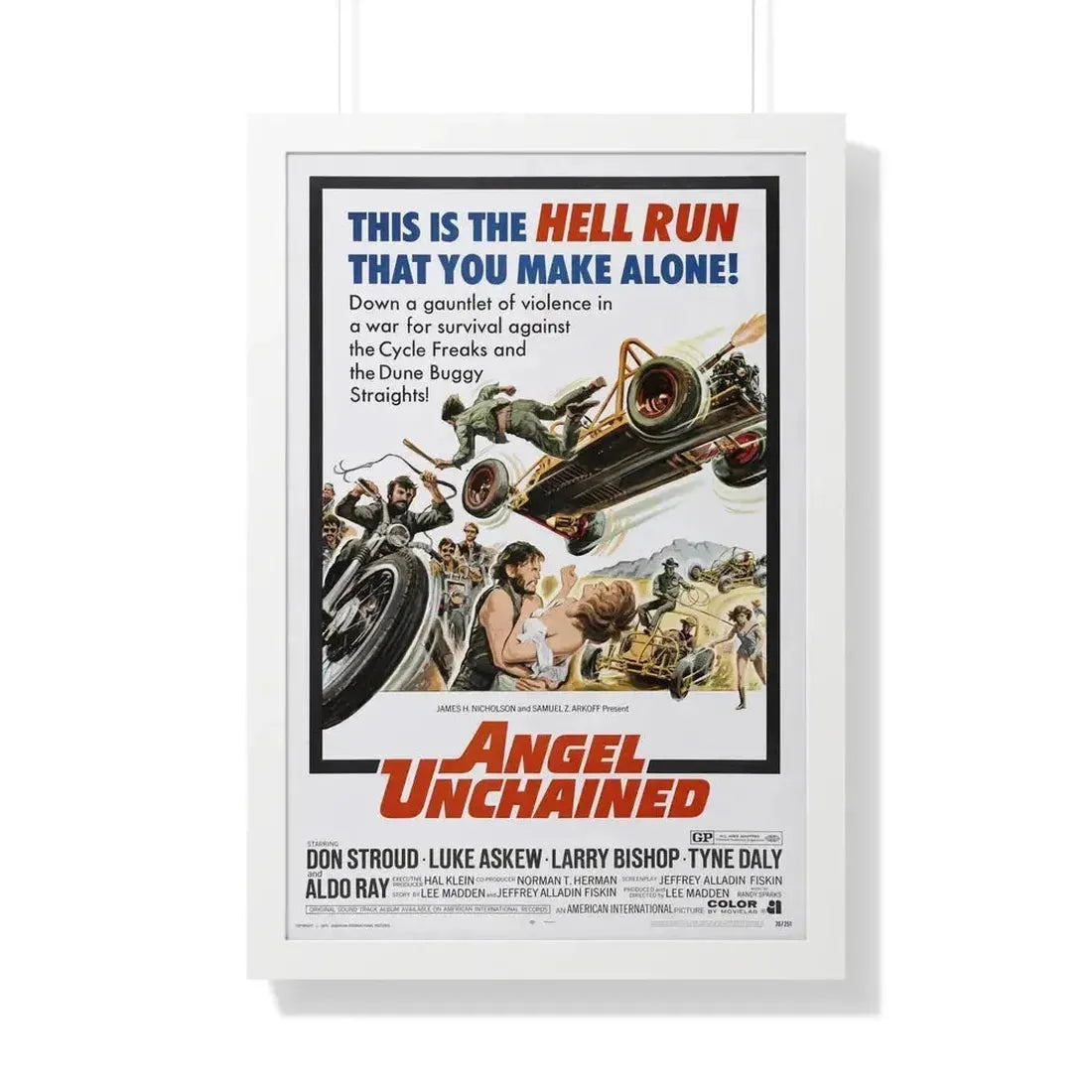 ANGEL UNCHAINED 1970 - Framed Movie Poster - The Sticker Space