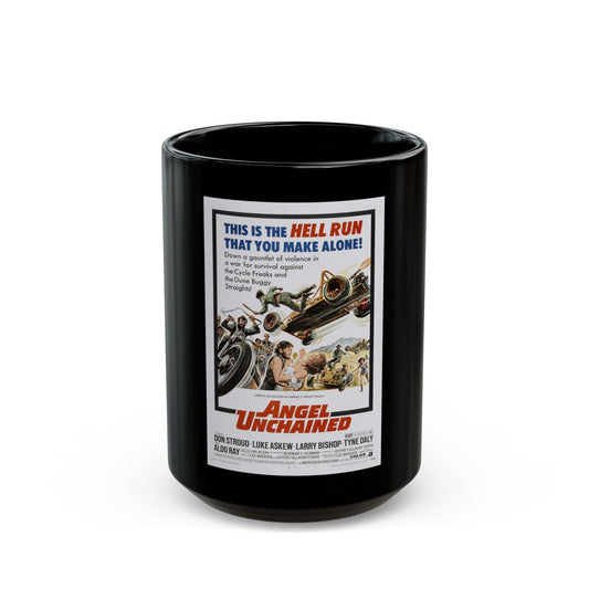 ANGEL UNCHAINED 1970 Movie Poster - Black Coffee Mug-15oz-The Sticker Space