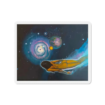 Angela's Rainbow (1) (Magazine Illustration) Refrigerator Magnet 2 Inch - The Sticker Space