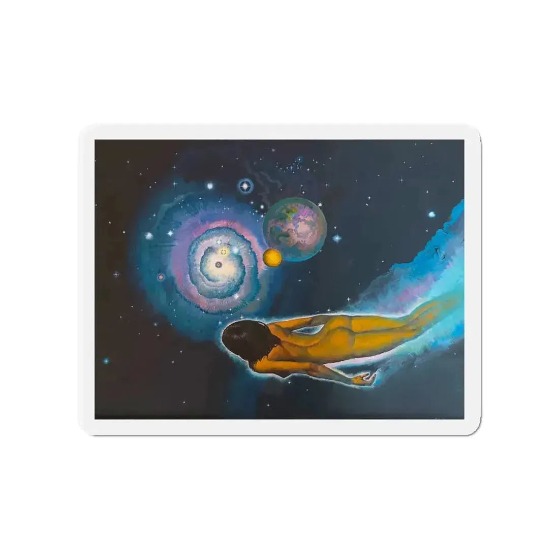 Angela's Rainbow (1) (Magazine Illustration) Refrigerator Magnet 4 Inch - The Sticker Space