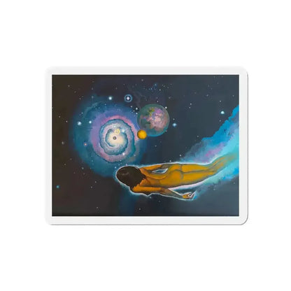 Angela's Rainbow (1) (Magazine Illustration) Refrigerator Magnet - The Sticker Space