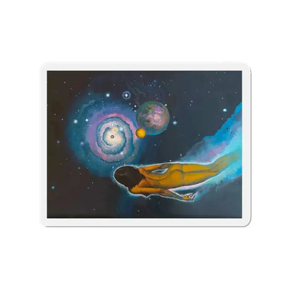 Angela's Rainbow (1) (Magazine Illustration) Refrigerator Magnet - The Sticker Space