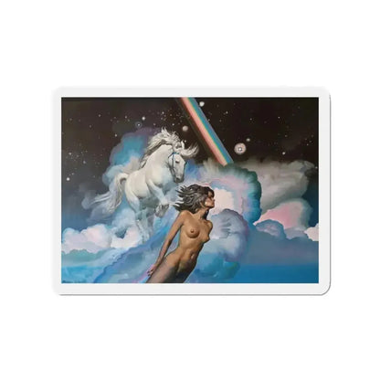 Angela's Rainbow (2) (Magazine Illustration) Refrigerator Magnet - The Sticker Space