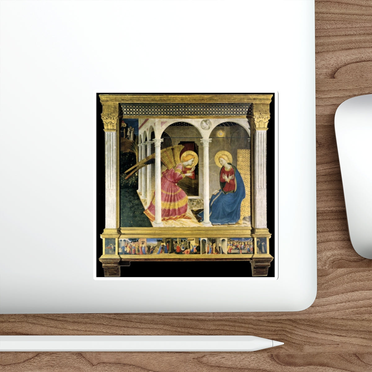 ANGELICO, Fra - 1Annunciation (Artwork) STICKER Vinyl Die-Cut Decal-The Sticker Space