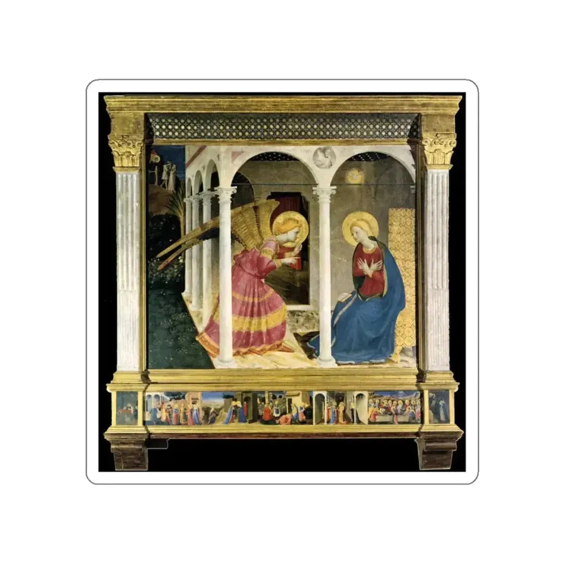 ANGELICO, Fra - 1Annunciation (Artwork) STICKER Vinyl Die-Cut Decal - The Sticker Space