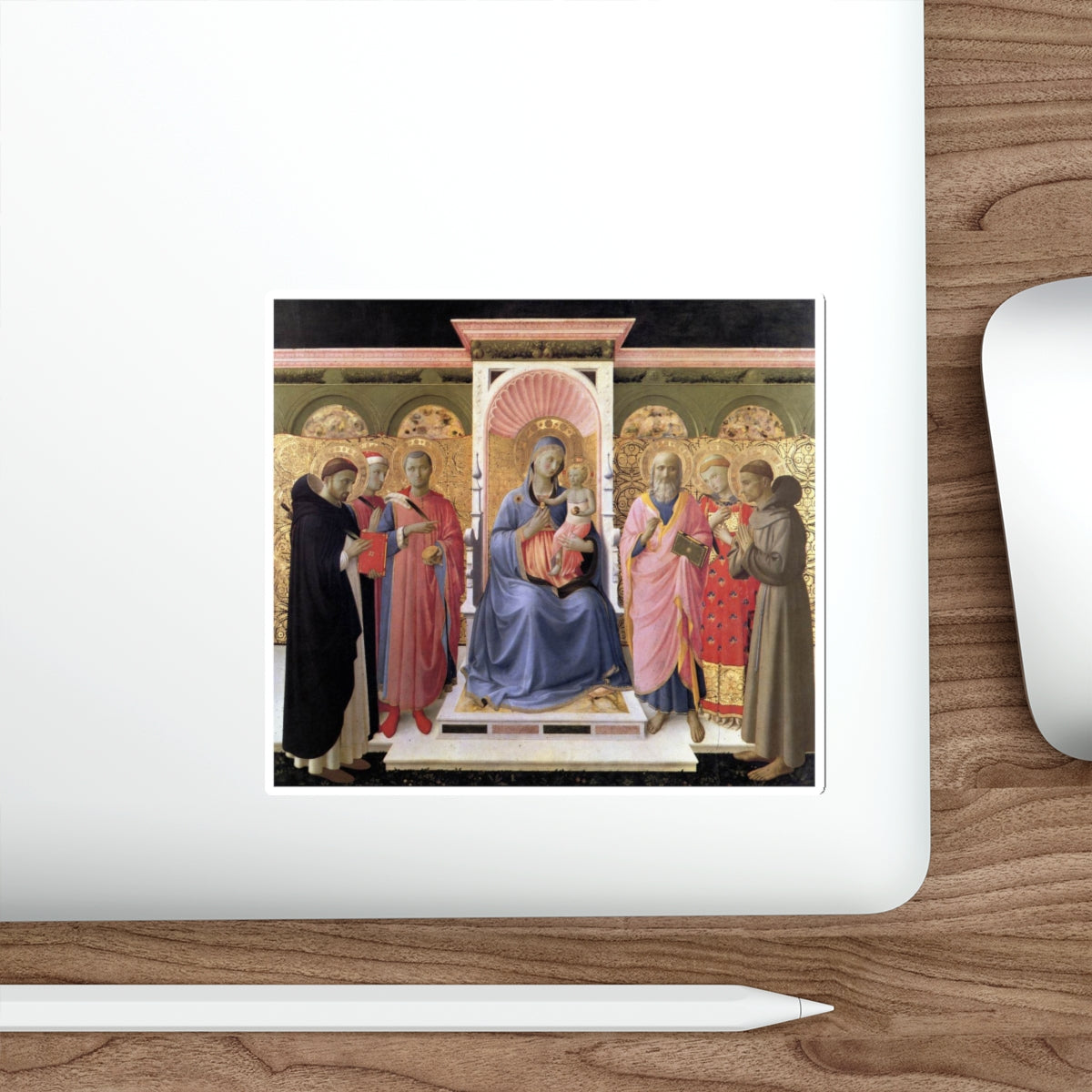 ANGELICO, Fra - Annalena Altarpiece (Artwork) STICKER Vinyl Die-Cut Decal-The Sticker Space