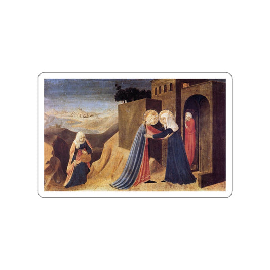 ANGELICO, Fra - Visitation (Artwork) STICKER Vinyl Die-Cut Decal-White-The Sticker Space