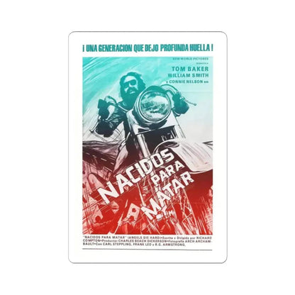 ANGELS DIE HARD (2) 1970 Movie Poster - STICKER Vinyl Kiss-Cut Decal 2 Inch White - The Sticker Space