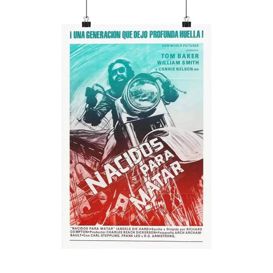 ANGELS DIE HARD (2) 1970 - Paper Movie Poster 12″ x 18″ Matte - The Sticker Space