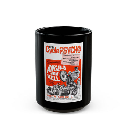 ANGELS FROM HELL 1968 Movie Poster - Black Coffee Mug