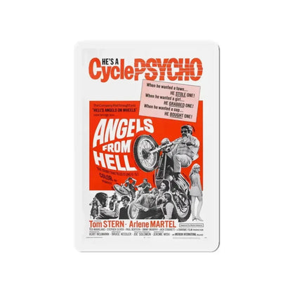 ANGELS FROM HELL 1968 Movie Poster - Refrigerator Magnet - The Sticker Space