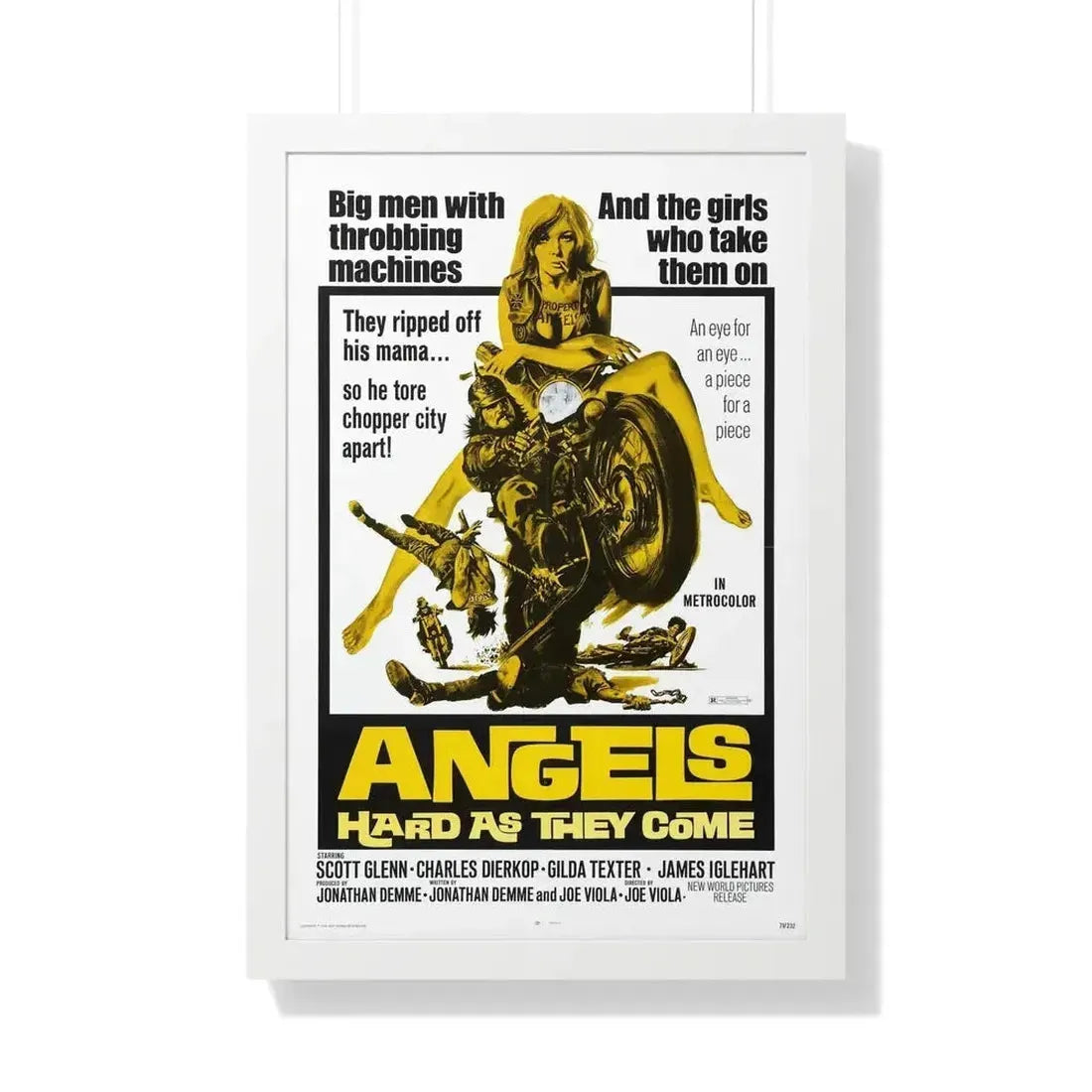 ANGELS HARD AS THEY COME 1971 - Framed Movie Poster - The Sticker Space