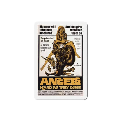 Angels Hard as They Come 1971 Movie Poster Refrigerator Magnet 2 Inch - The Sticker Space