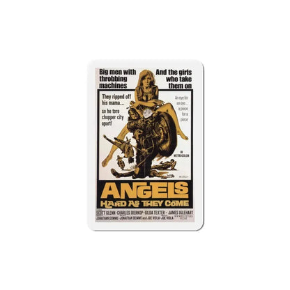 Angels Hard as They Come 1971 Movie Poster Refrigerator Magnet 6 Inch - The Sticker Space
