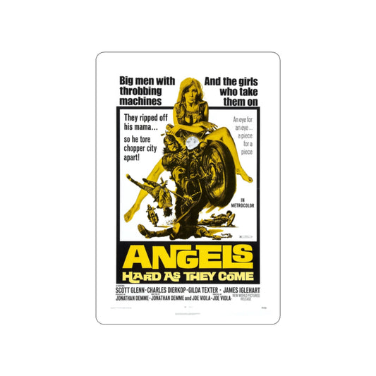 ANGELS HARD AS THEY COME 1971 Movie Poster STICKER Vinyl Die-Cut Decal-2 Inch-The Sticker Space