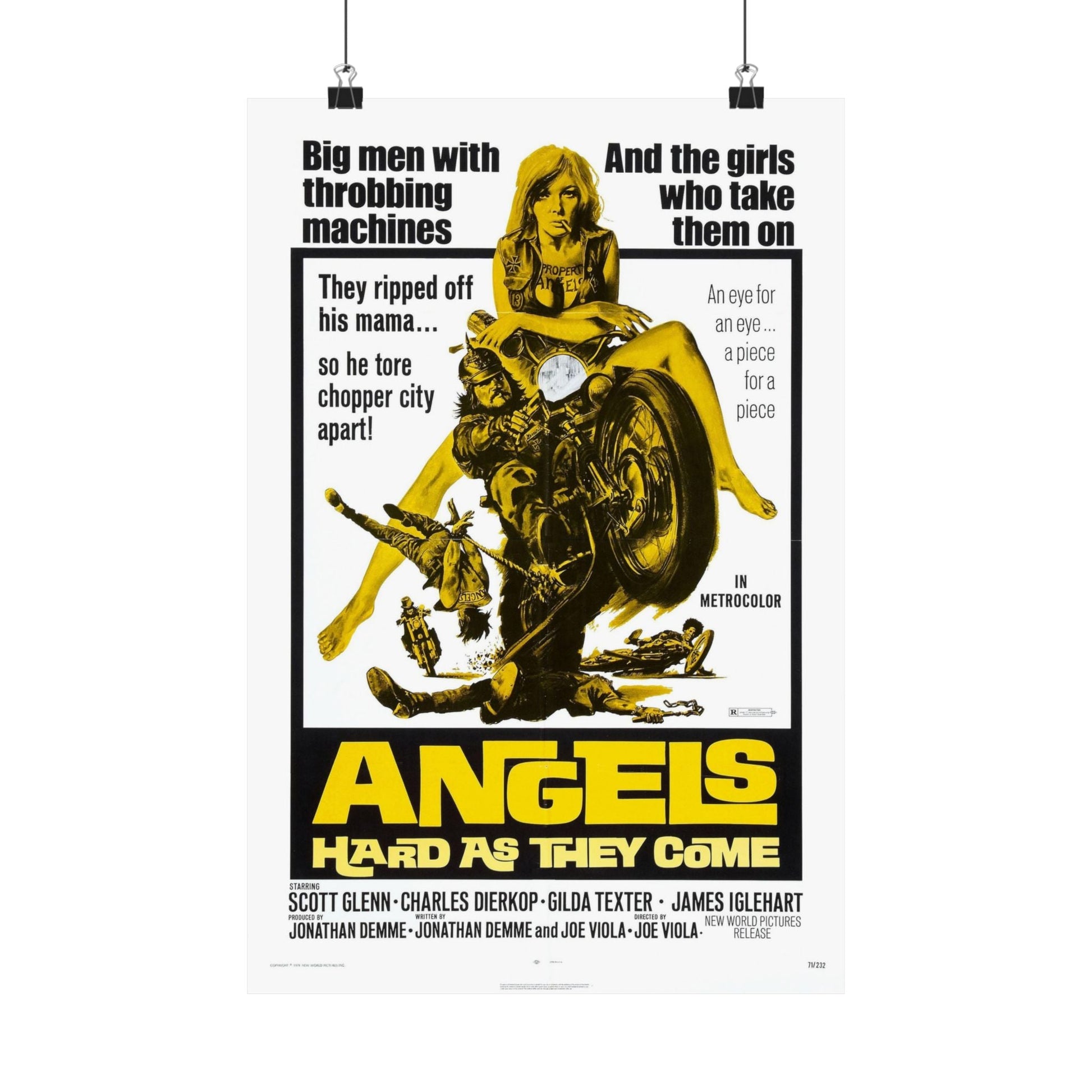 ANGELS HARD AS THEY COME 1971 - Paper Movie Poster-12″ x 18″-The Sticker Space