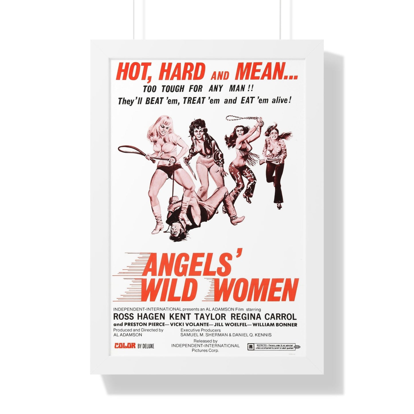 ANGELS WILD WOMEN 1972 - Framed Movie Poster-16″ x 24″-The Sticker Space