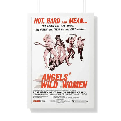 ANGELS WILD WOMEN 1972 - Framed Movie Poster 20" x 30" White - The Sticker Space