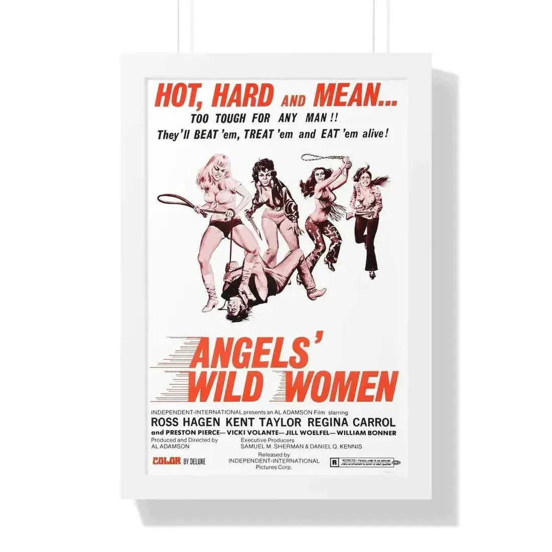ANGELS WILD WOMEN 1972 - Framed Movie Poster - The Sticker Space