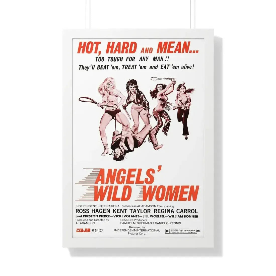 ANGELS WILD WOMEN 1972 - Framed Movie Poster - The Sticker Space