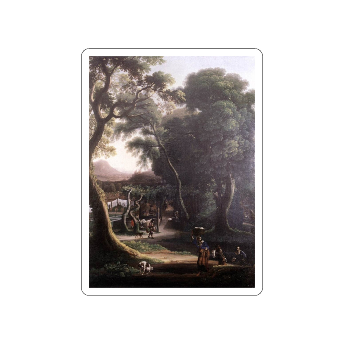 ANGELUCCIO - Rural Scene (Artwork) STICKER Vinyl Die-Cut Decal-White-The Sticker Space