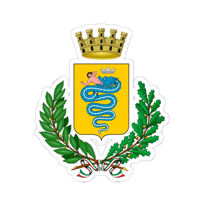 Angera-Stemma (Italy) (Coat of Arms) STICKER Vinyl Kiss-Cut Decal 6 Inch White - The Sticker Space