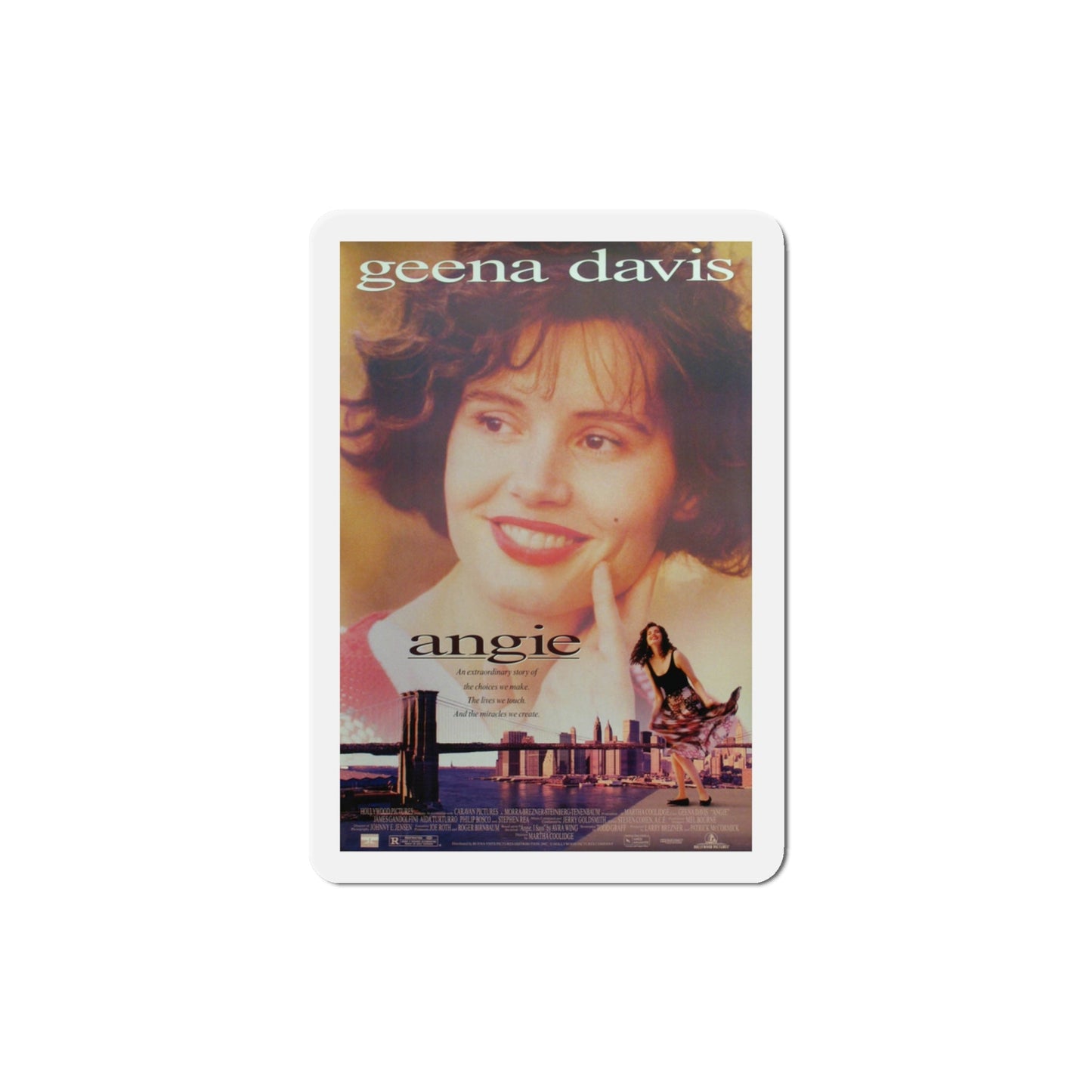 Angie 1994 Movie Poster Die-Cut Magnet-3" x 3"-The Sticker Space