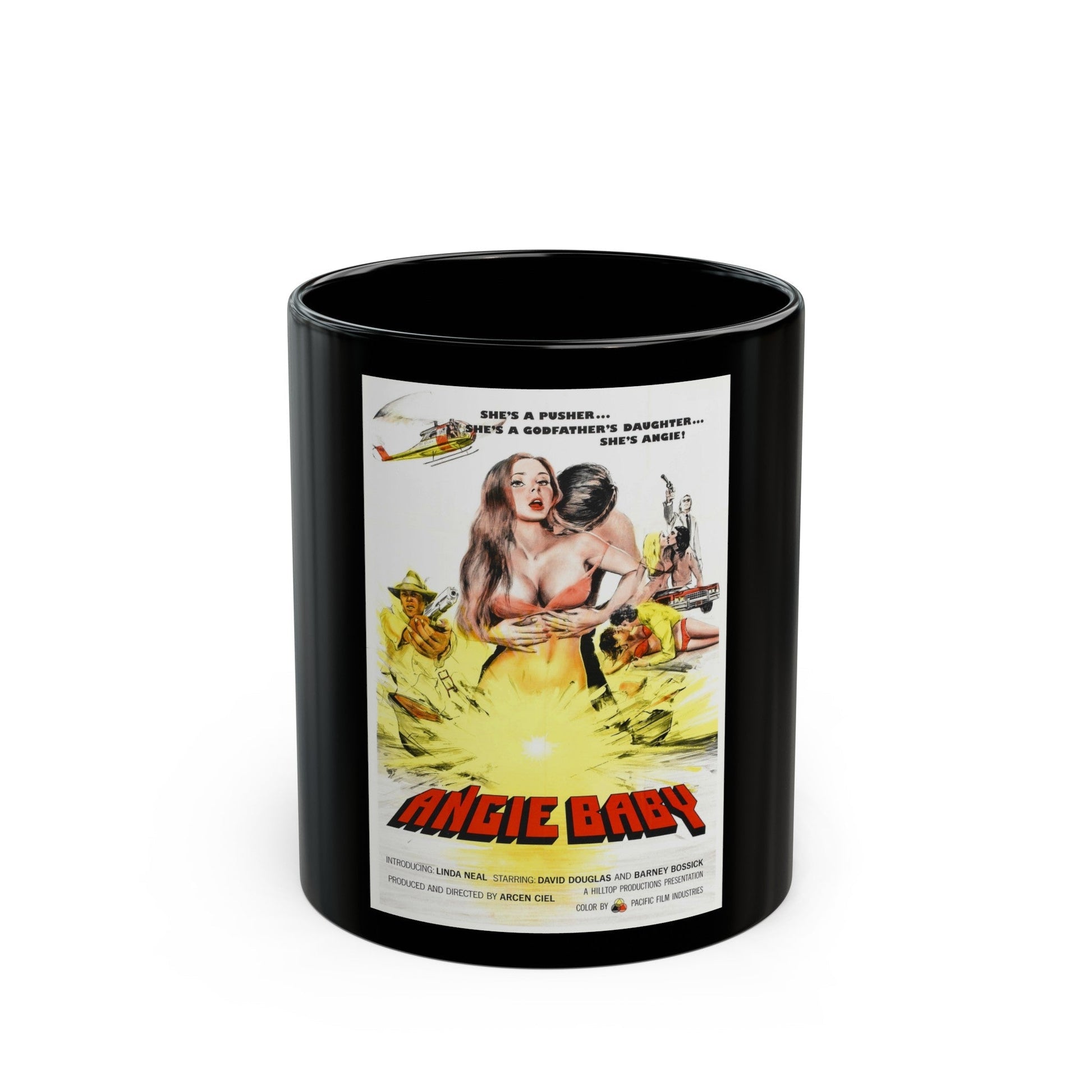 ANGIE BABY 1974 Movie Poster - Black Coffee Mug-11oz-The Sticker Space