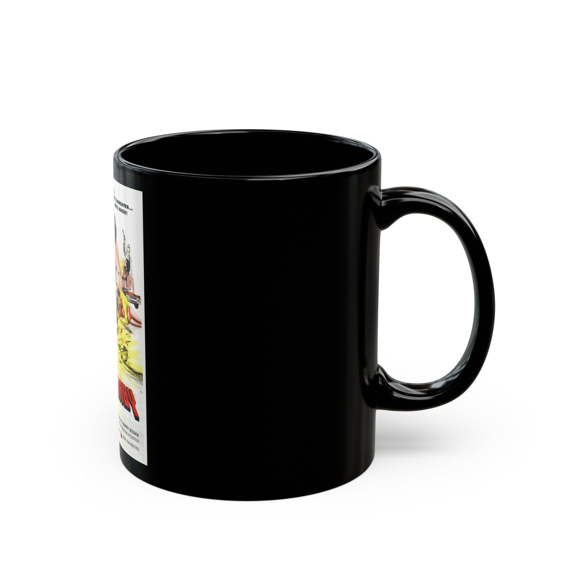 ANGIE BABY 1974 Movie Poster - Black Coffee Mug-The Sticker Space